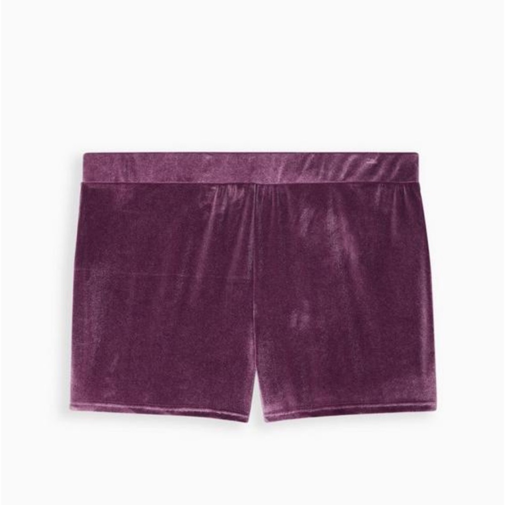 Torrid Lightly Lined Velour Scoop Bralette & High-Rise Shortie Panty - Picture 7 of 7